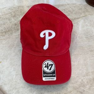 NWT Men's Philadelphia Phillies '47 Red Game Clean Up Adjustable Hat